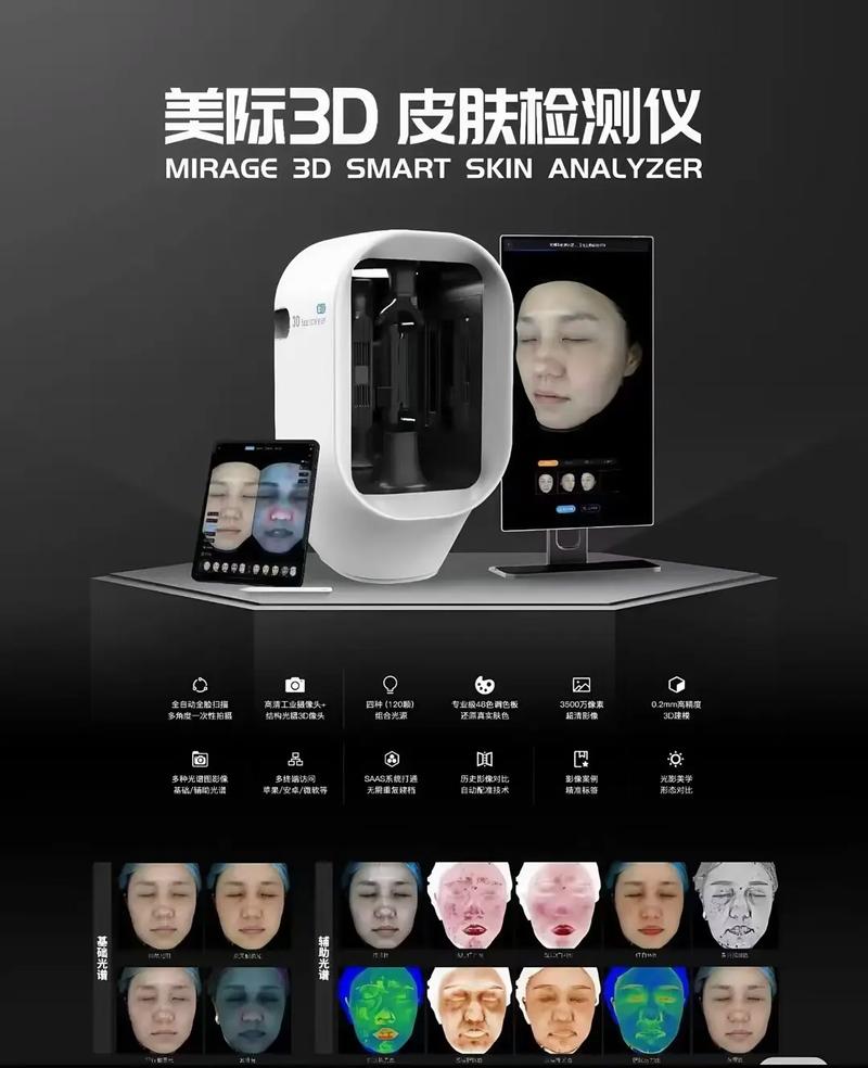 美際3D皮膚檢測儀 獨庫獨系，精準探膚，開啟肌膚奧秘的專業鑰匙